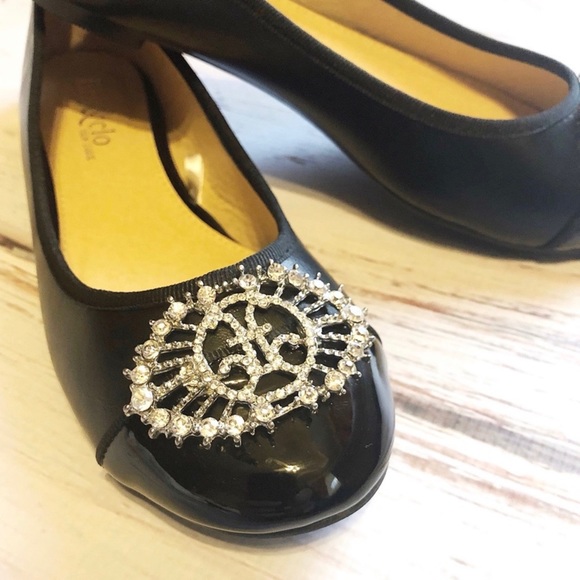 Fibi & Clo Black Patent Leather Audrey Flats 6 - Picture 2 of 8
